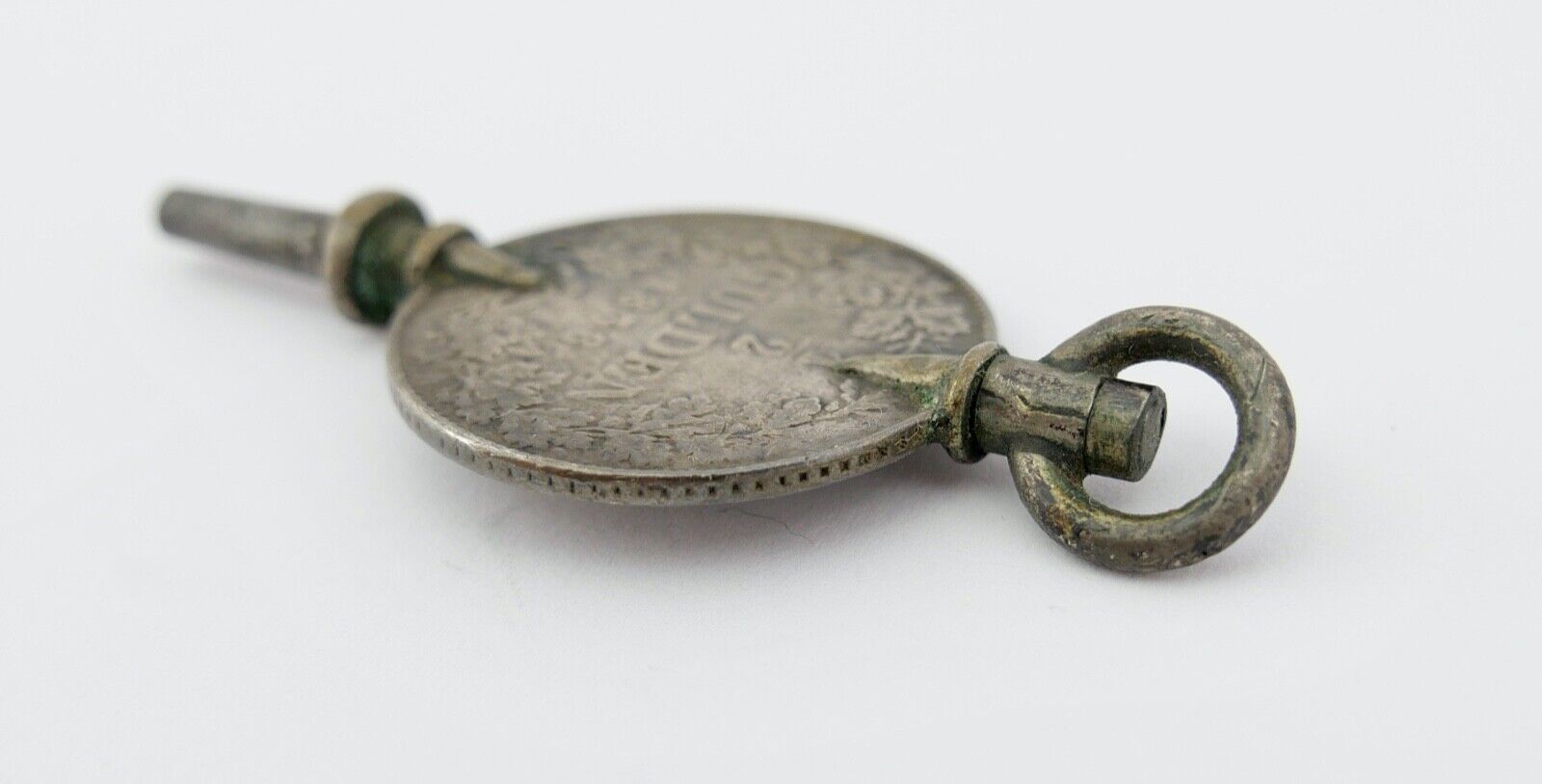 1/2 Gulden 1838 Leopold Baden Taschenuhr / Aufzug Schlüssel Umgearbeitet UNIKAT - Antikhandel-Stuttgart