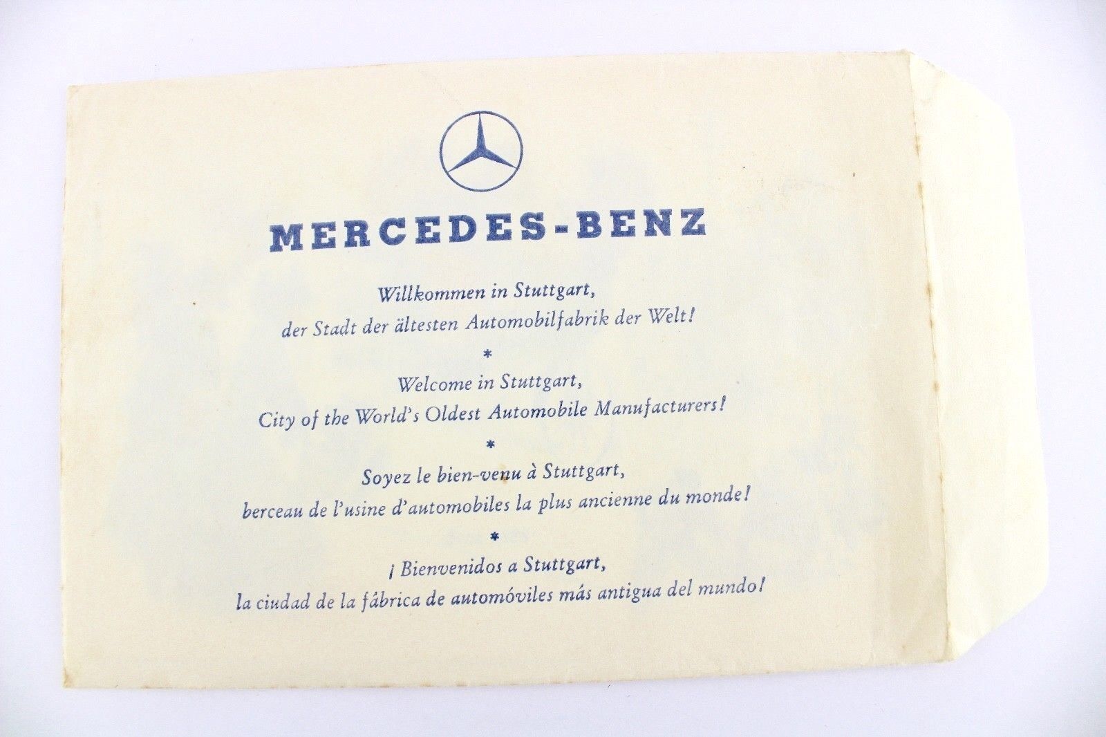 4 seltene Alte Künstler Postkarten Mercedes Benz MB Oldtimer OVP 1960er Jahre - Antikhandel-Stuttgart