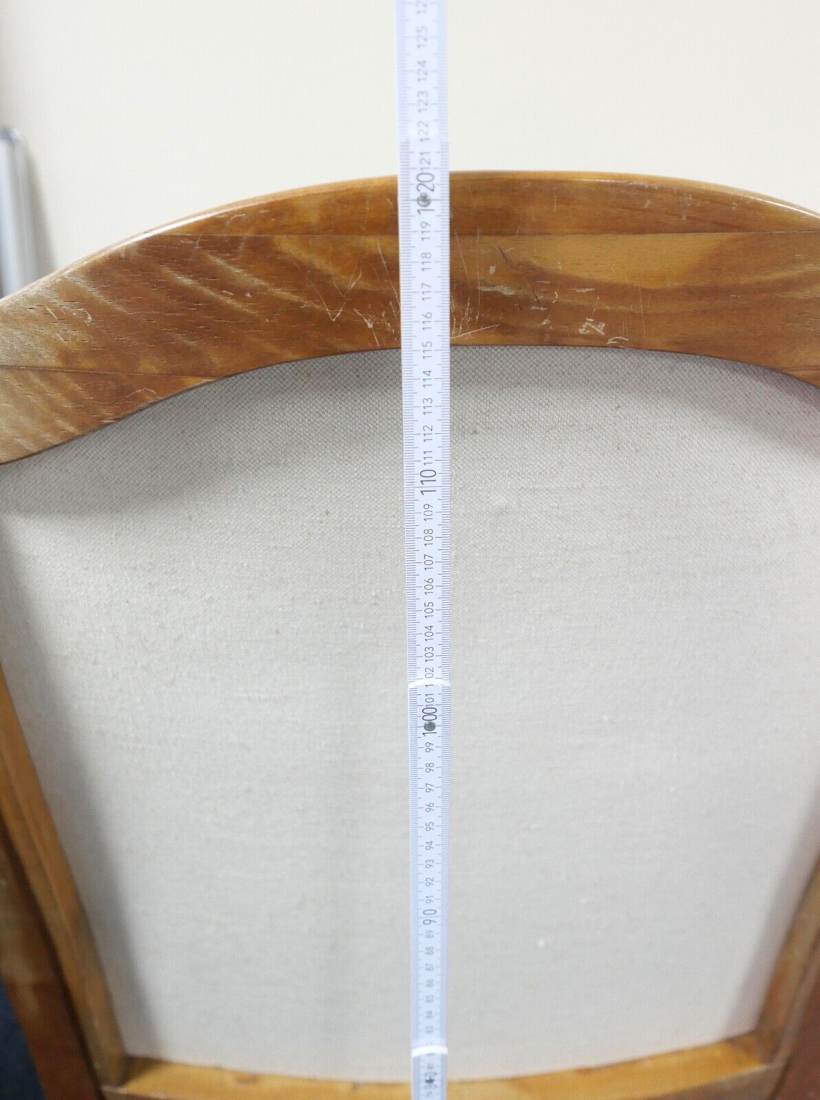 antik Ohrenbackensessel um 1860 Stuhl Sessel Eiche creme - Antikhandel-Stuttgart