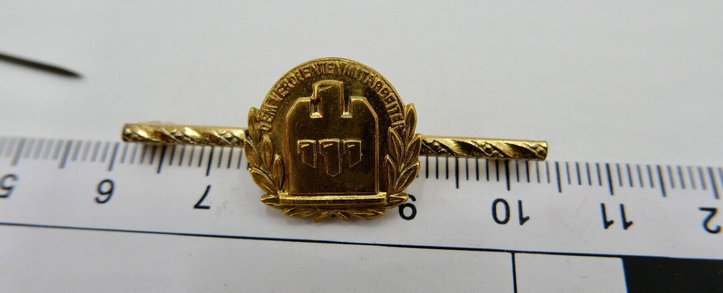 2x Alte Allianz Gold Silber Anstecknadel Pin 333 835 Mitarbeiter ab 1923 SELTEN - Antikhandel-Stuttgart