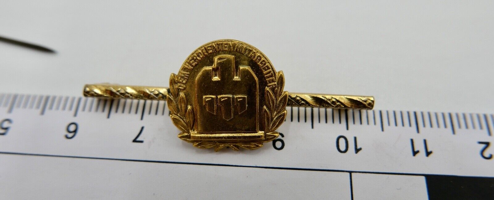 2x Alte Allianz Gold Silber Anstecknadel Pin 333 835 Mitarbeiter ab 1923 SELTEN - Antikhandel-Stuttgart