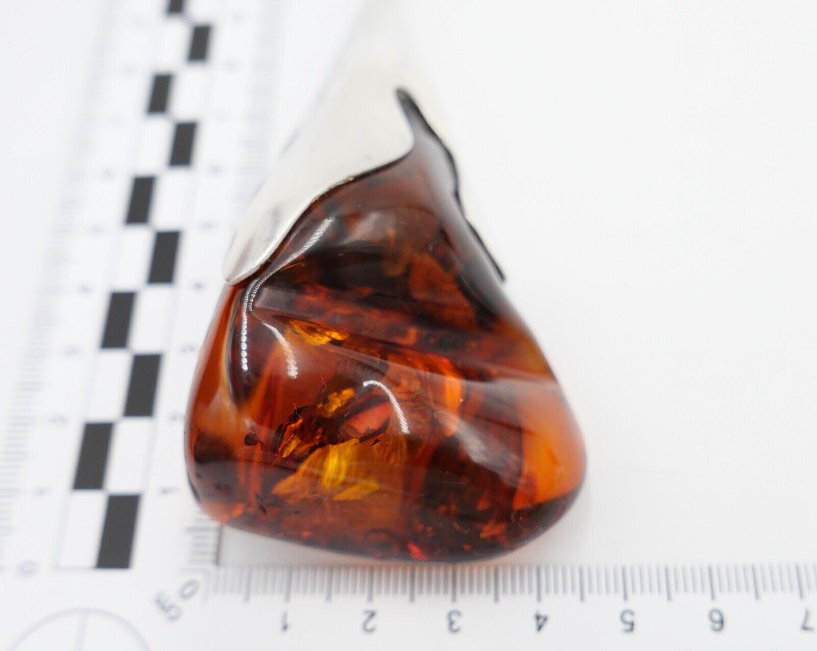 Alter großer Bernstein Anhänger 925 Silber Amber 10,3cm HANDGEFERTIGT - Antikhandel-Stuttgart