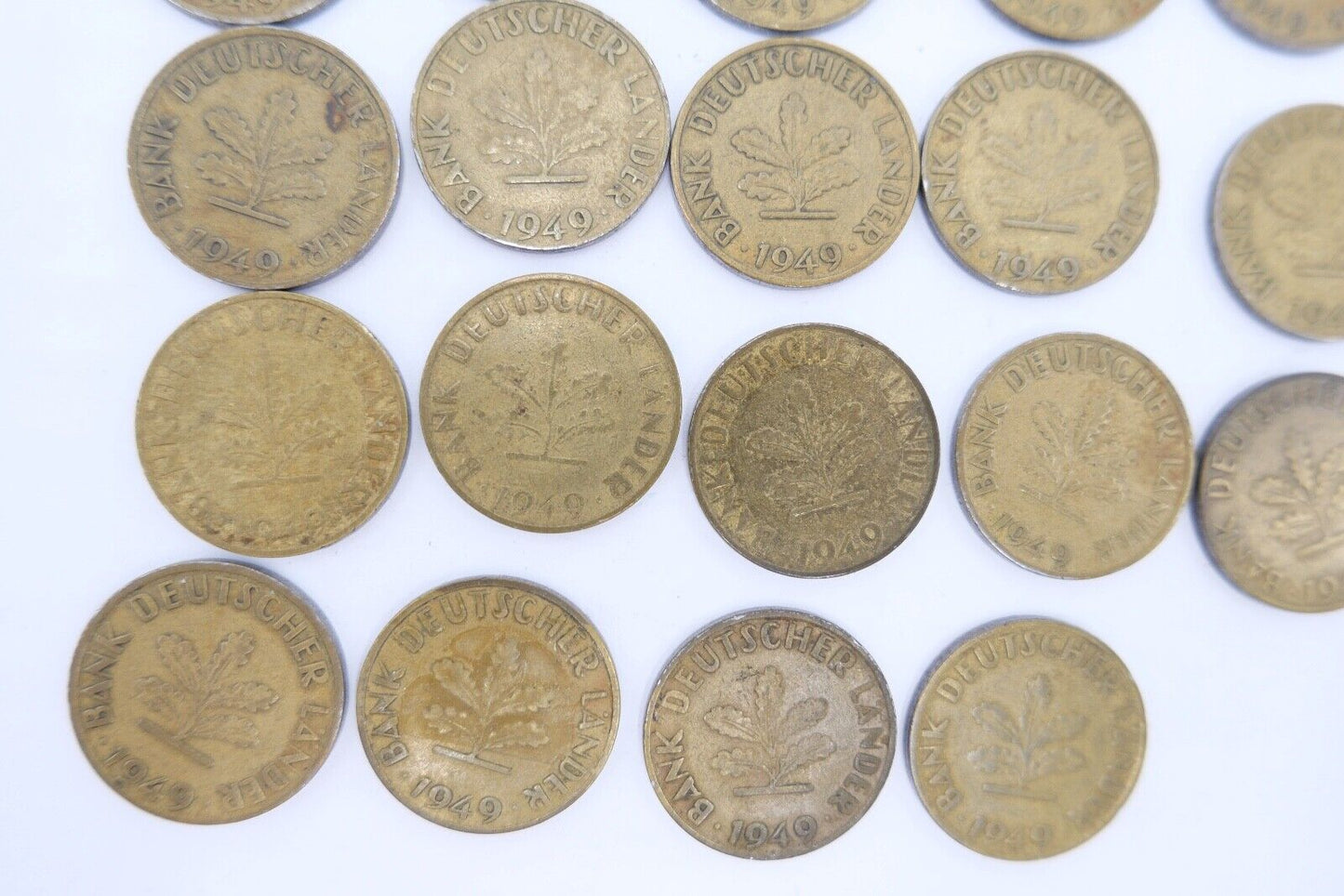 21x 10 Pfennig 1949 D F G J Jäger J. 378 ss-vz - Antikhandel-Stuttgart