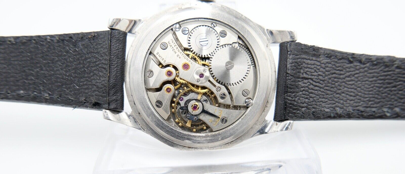 1959 IWC International Watch Co Herren Armbanduhr Cal. 89 Edelstahl Handaufzug - Antikhandel-Stuttgart