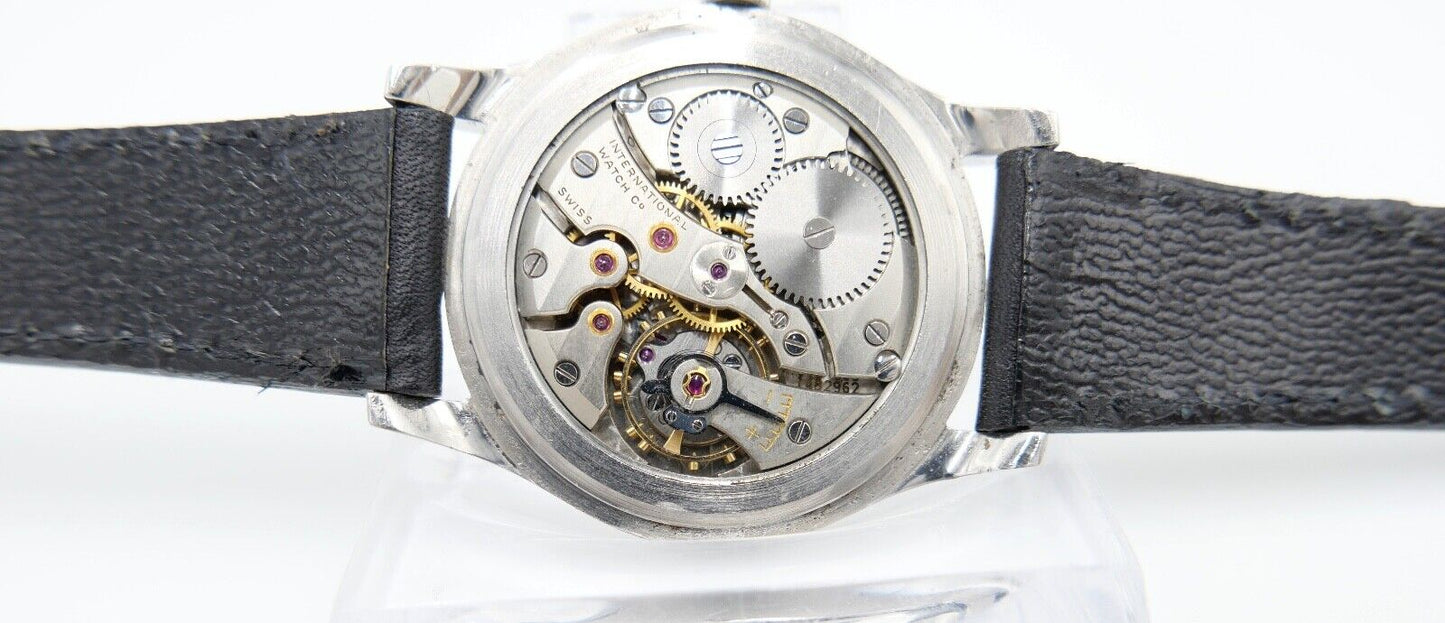 1959 IWC International Watch Co Herren Armbanduhr Cal. 89 Edelstahl Handaufzug - Antikhandel-Stuttgart