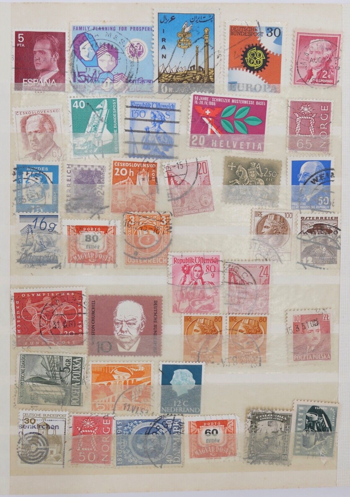 Konvolut LOT diverese Briefmarken internationale und Besatzungszonen - Antikhandel-Stuttgart