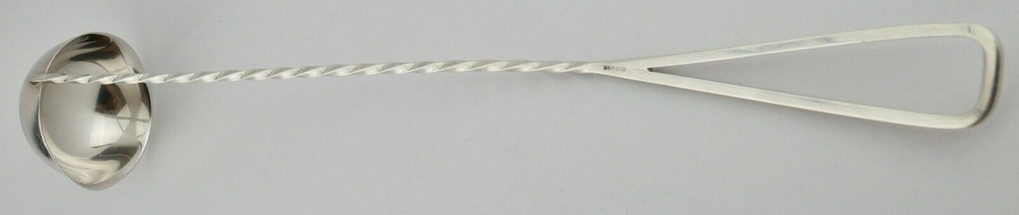 90er WMF Kelle Schöpfer Bowle versilbert langer gedrehter Stiel - Antikhandel-Stuttgart