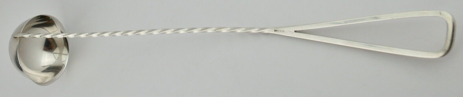 90er WMF Kelle Schöpfer Bowle versilbert langer gedrehter Stiel - Antikhandel-Stuttgart