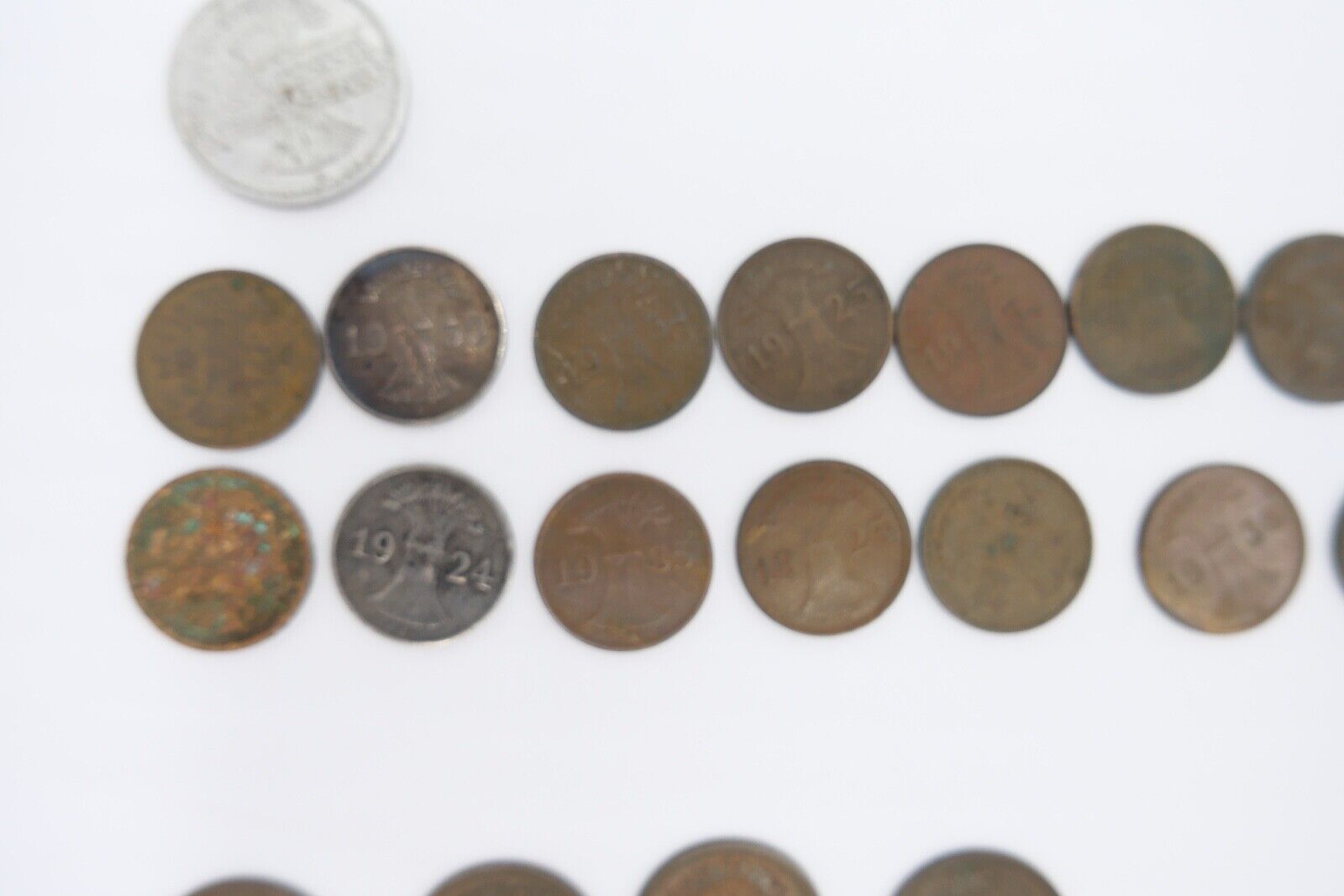 Posten Weimarer Republik 1, 3, 500 Mark 1, 2, 4, 5, 10, 50 Pfennig - Antikhandel-Stuttgart