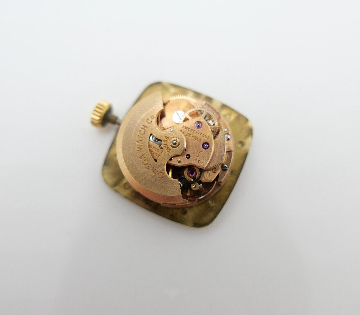 LÄUFT Omega De Ville Cal. 661 Uhrwerk Krone Zifferblatt Zeiger Automatic - Antikhandel-Stuttgart