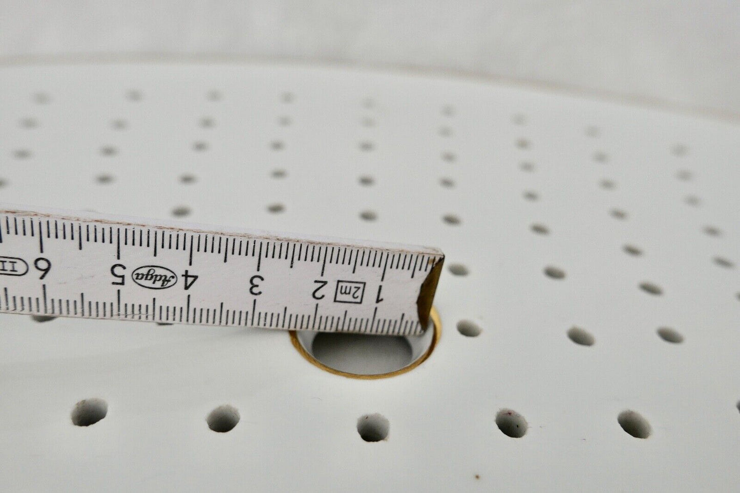 Seltene Meissen Loch Platte Tablett Weiß mit Goldrand 42x27 cm Knaufzeit 1. Wahl - Antikhandel-Stuttgart