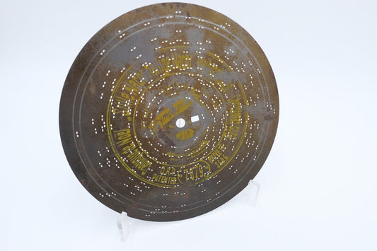 7079 Symphonion Lochplatte Spieluhr Spieldose STILLE NACHT HEILIGE NACHT Ø 19,5 - Antikhandel-Stuttgart