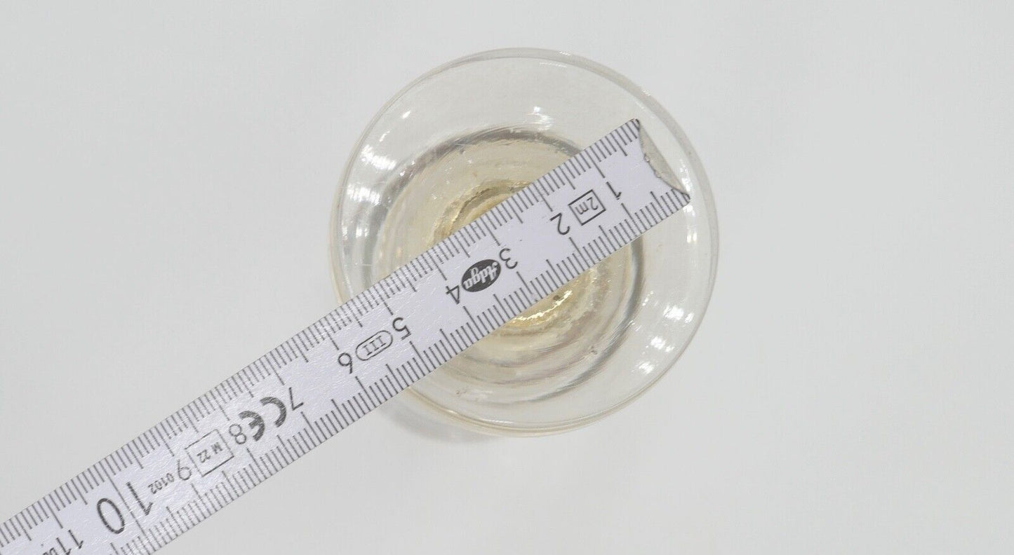 antik Glas / Becher handbemalt zum Andenken 15 cm hoch Gedenkglas - Antikhandel-Stuttgart