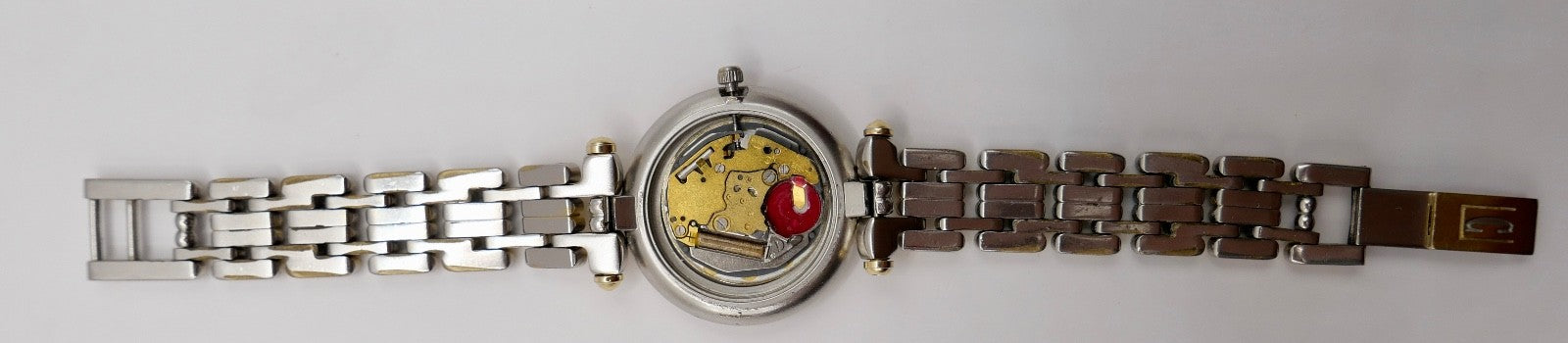 Citizen Clariti Damenuhr Stahl Gold Bicolor Quartz 28 mm weißes Zifferblatt