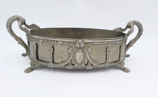 Obstschale Historismus 19. / 20. Jhd Jardiniere Messing Tafelaufsatz - Antikhandel-Stuttgart