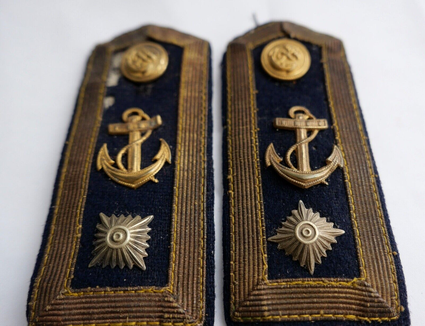 Paar Schulterklappen Schulterstücke Kriegsmarine BOOTSMANN WW2 WK2 - Antikhandel-Stuttgart