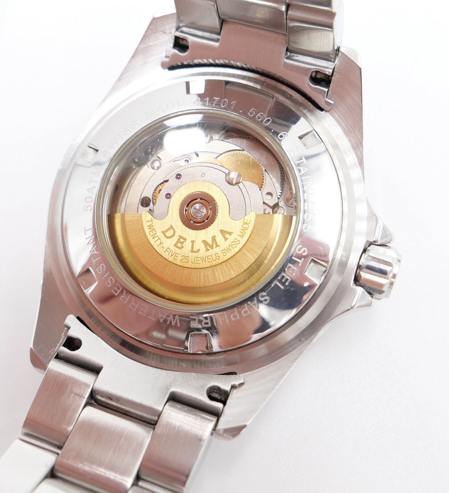 DELMA Santiago Automatik Ref. 41701.560.6.014 Edelstahl Herrenuhr Ø 42 mm - Antikhandel-Stuttgart