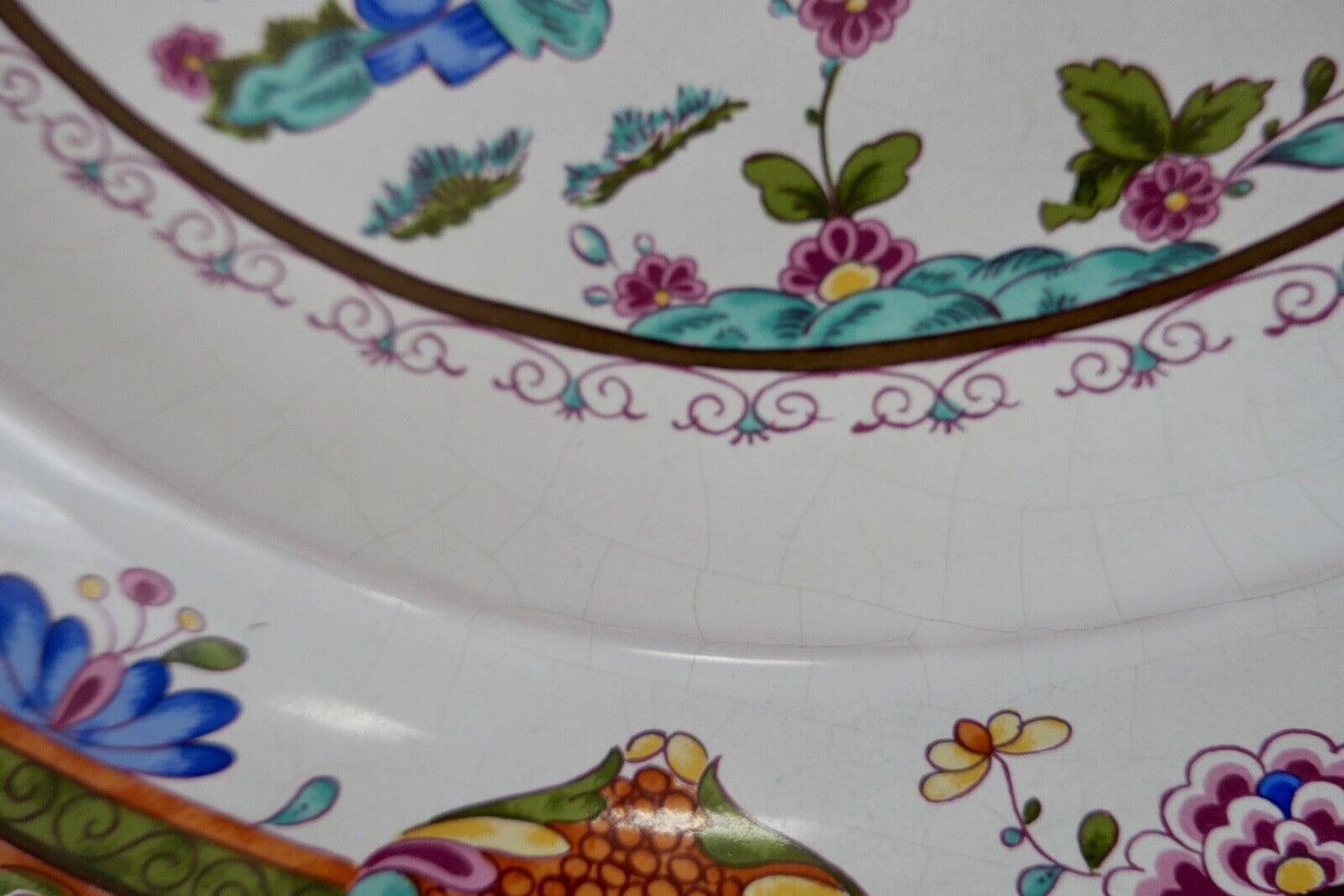 Wandteller Karlsruhe Majolika limitierte Auflage 1976 Ø 36 cm - Antikhandel-Stuttgart