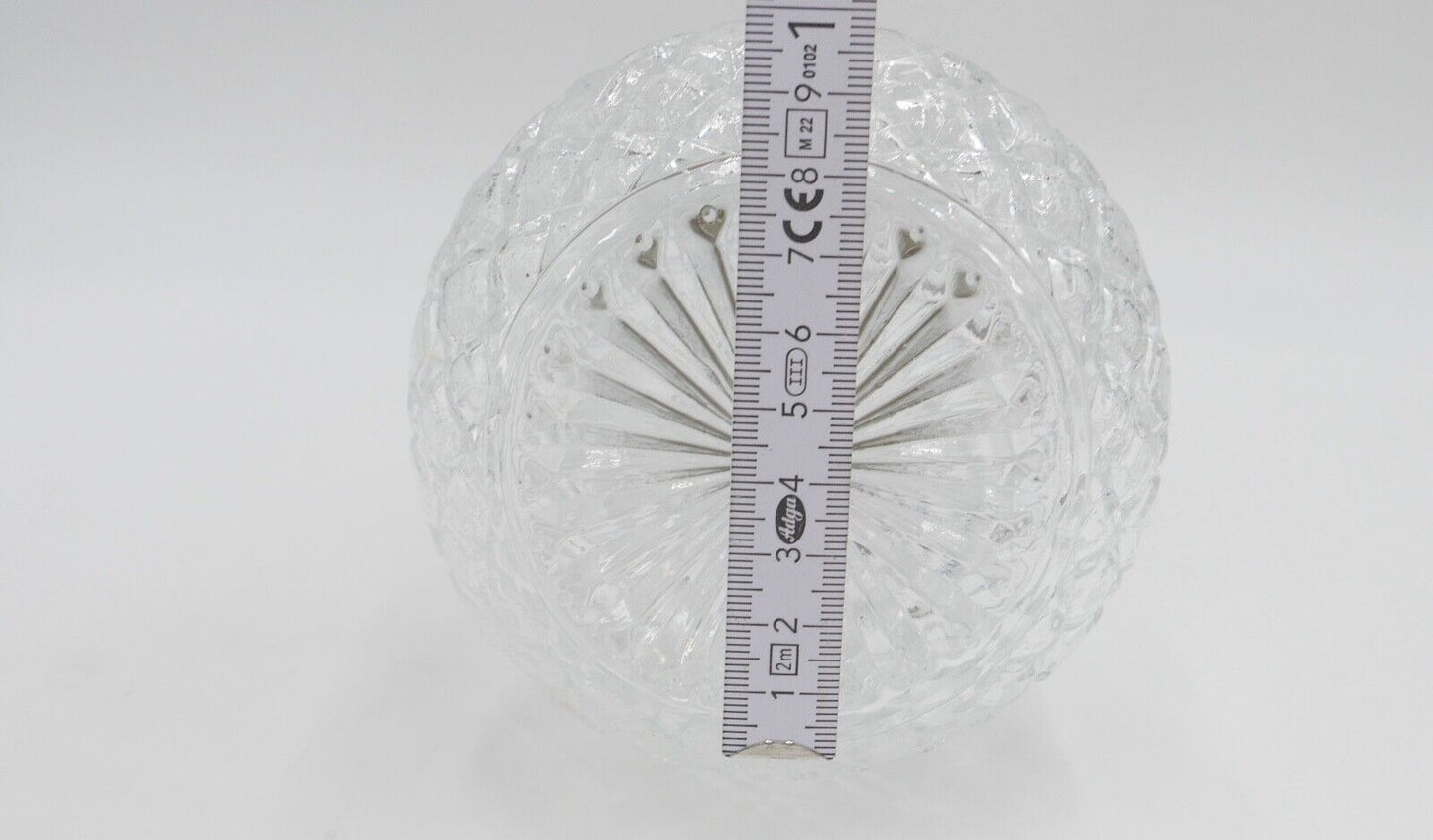 Karaffe E.P. Zinc / Zink versilbert Diamond cut Glass made in England - Antikhandel-Stuttgart