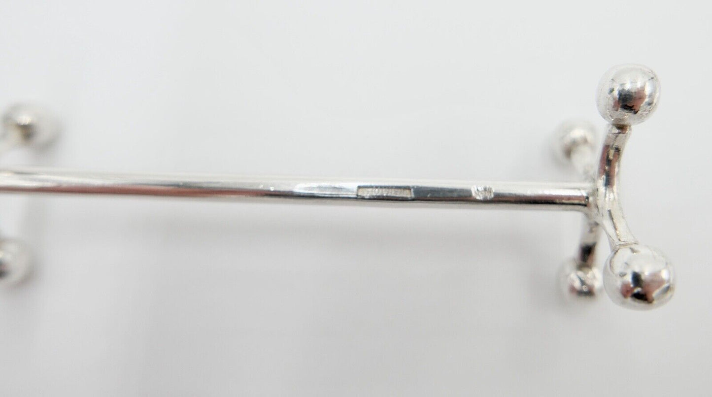 3x Messerhalter Besteck Halter Christofle Kugelkopf Versilbert FRANCE - Antikhandel-Stuttgart