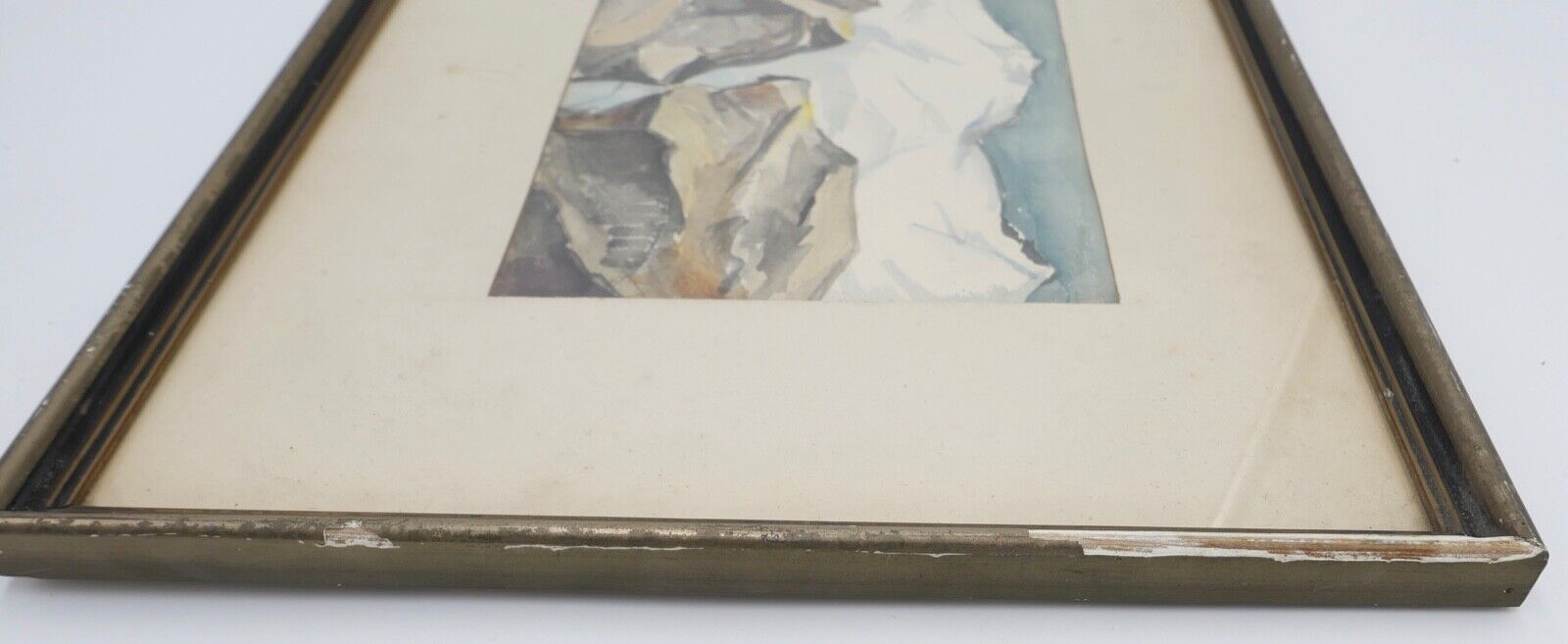 1939 Else Hertzer signiert und datiert Aquarell Winter Berge Landschaft 42x32 cm - Antikhandel-Stuttgart