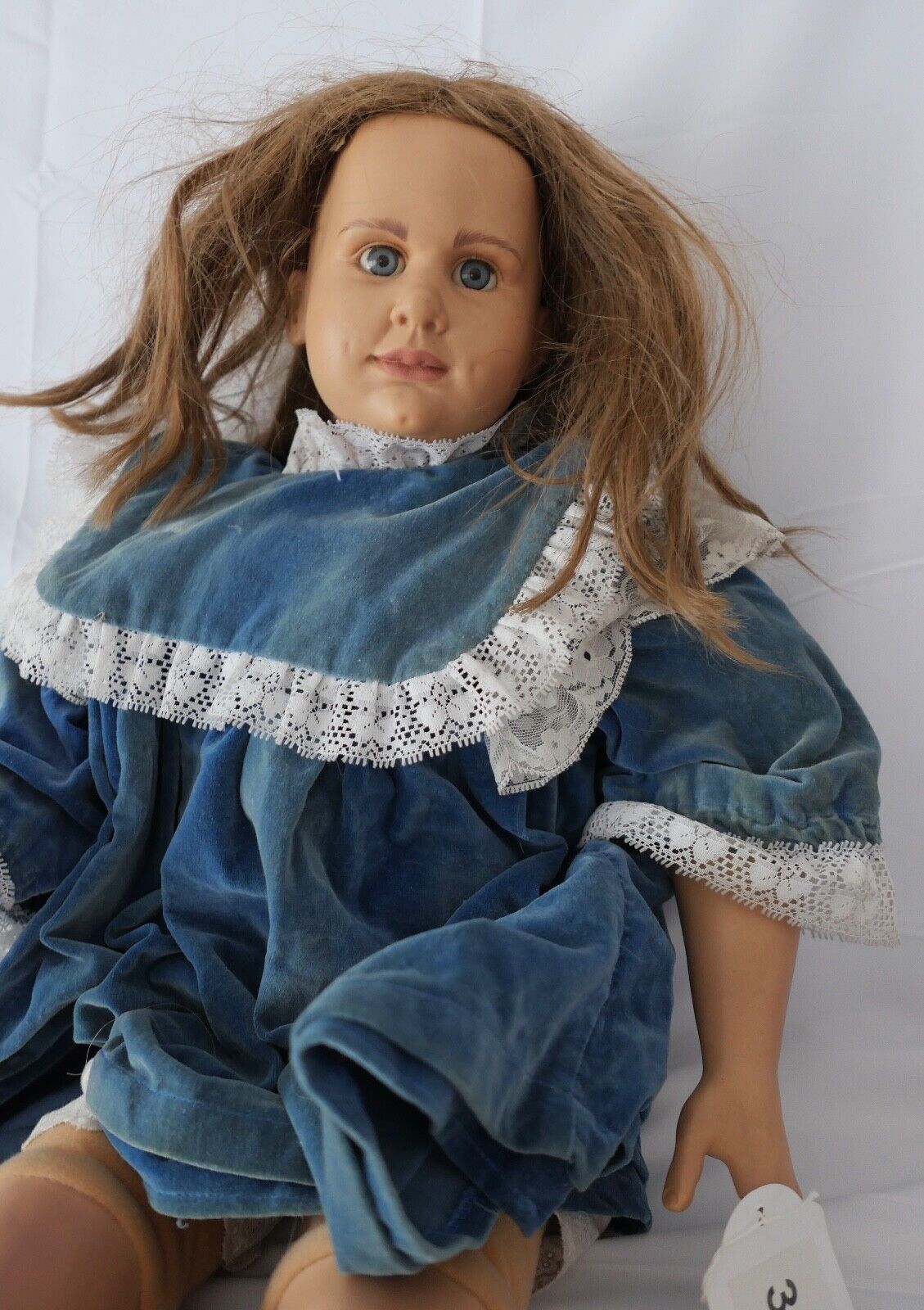 Alte Hildegard Günzel Vinyl Puppe China 75 cm Mädchen ( WERA ) - Antikhandel-Stuttgart