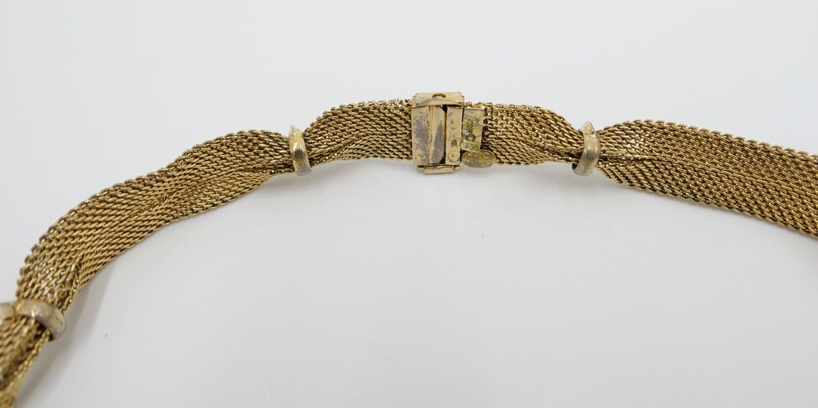 1958 Designer Damen Collier / Kette vergoldet GROSSE für DIOR 39cm - Antikhandel-Stuttgart