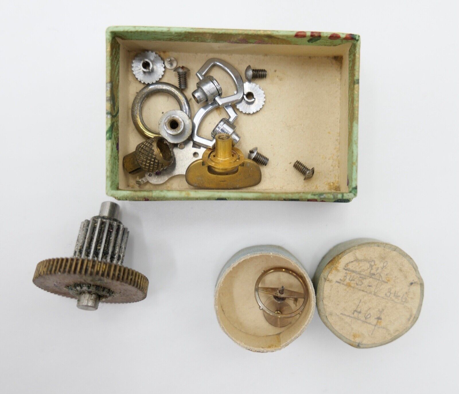 Diverse Ersatzteile Zubehör für WECKER Uhrwerk Uhrmacher Uhr alt - Antikhandel-Stuttgart