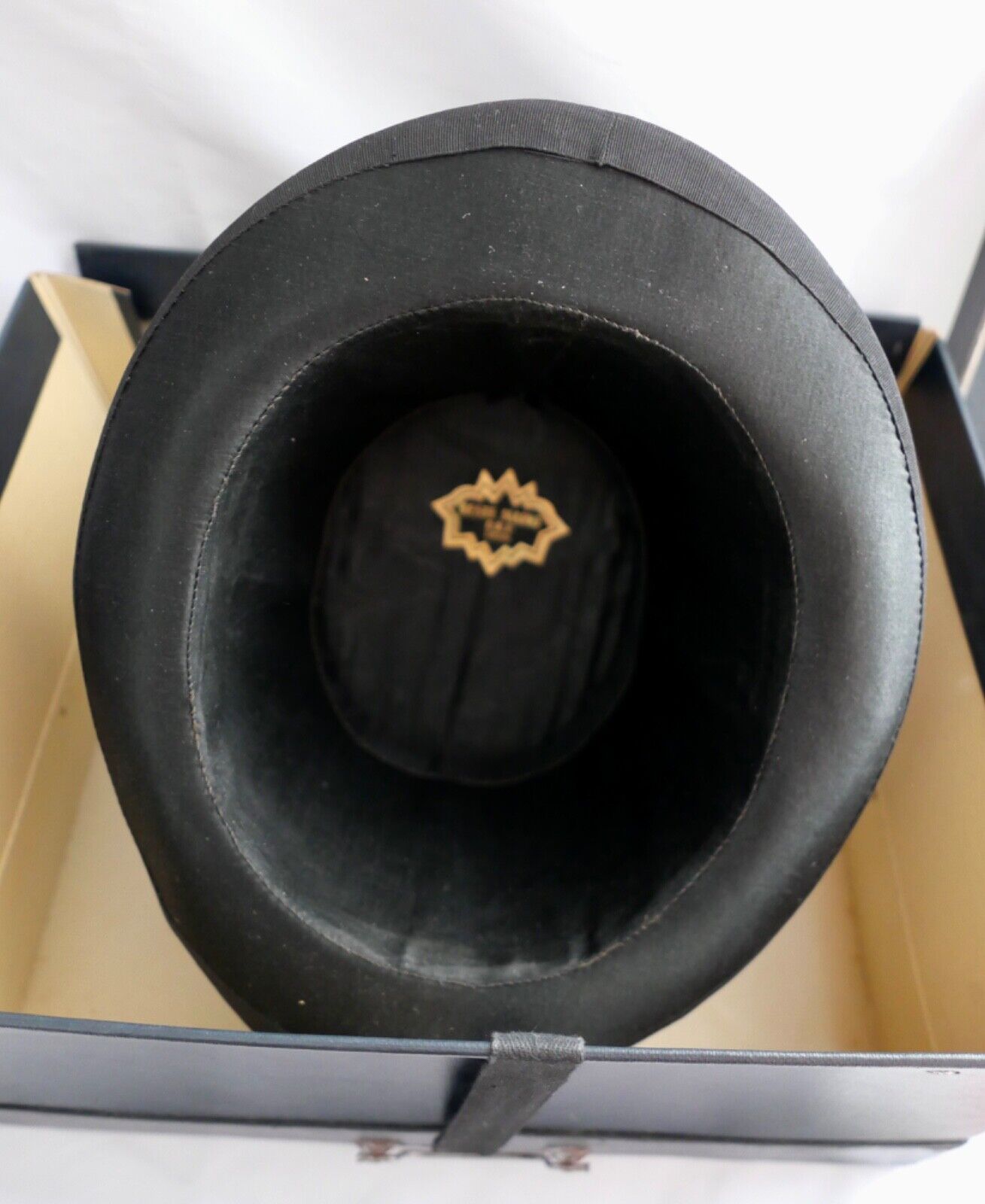 Falt Zylinder Chapeau Claque mit Hutschachtel Beste Marke D.R.P.233295 NEUwertig - Antikhandel-Stuttgart