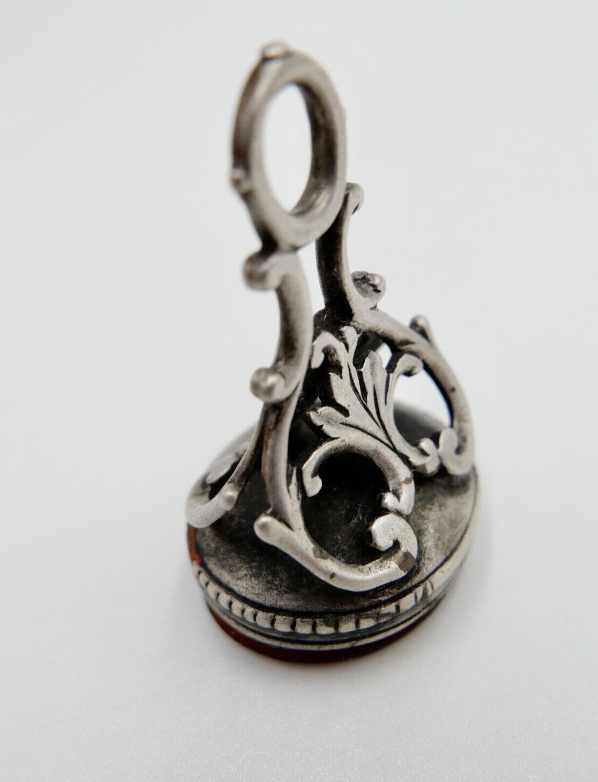 Antike Petschaft Siegel Wappen um 1800 Karneol Silber Adlig 18.-19. Jh - Antikhandel-Stuttgart