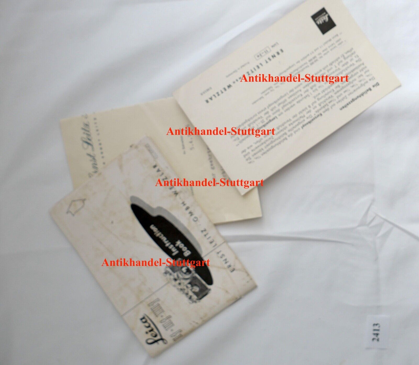 Leitz Leica III F Wetzlar original Schreiben und Papiere Handbuch aus 1966 - Antikhandel-Stuttgart