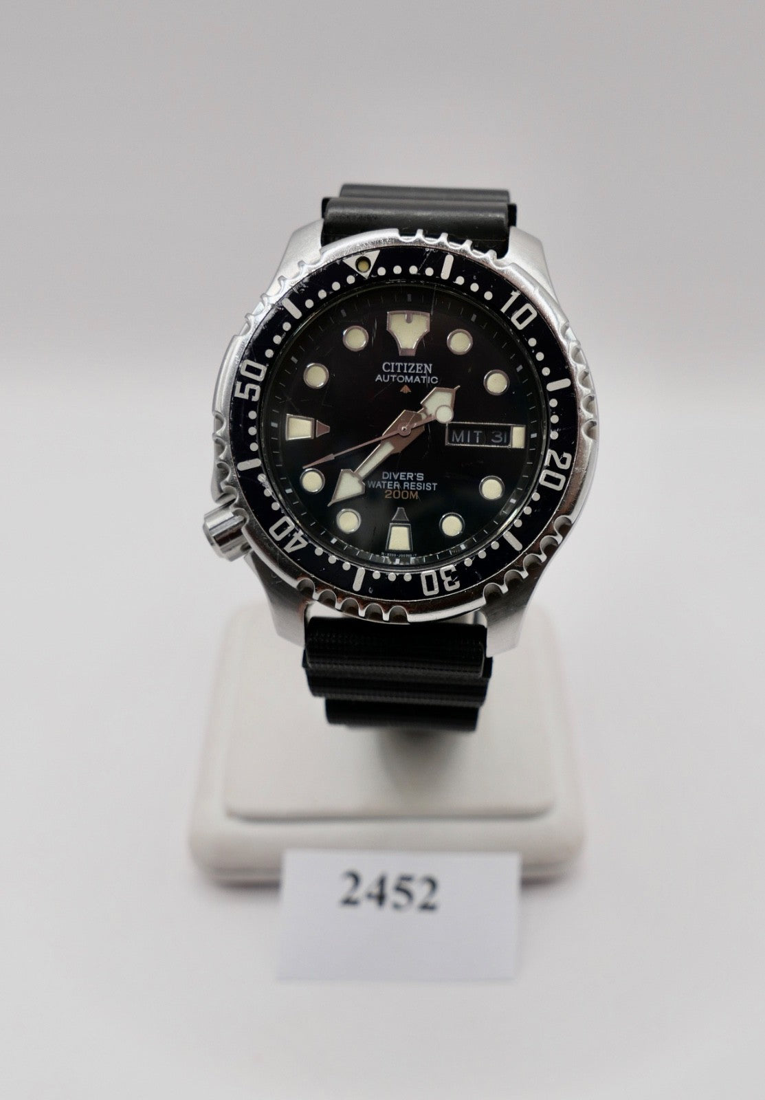 Citizen Promaster 200M Automatic 8203-824393 Taucheruhr deutsch Gummiband NEU