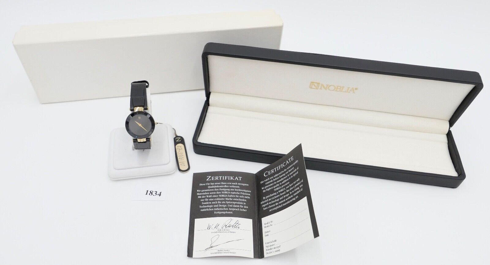 Elegante NOBLIA Damen Uhr Sapphire Collection NEU Box Papiere 4621-E63425Y - Antikhandel-Stuttgart