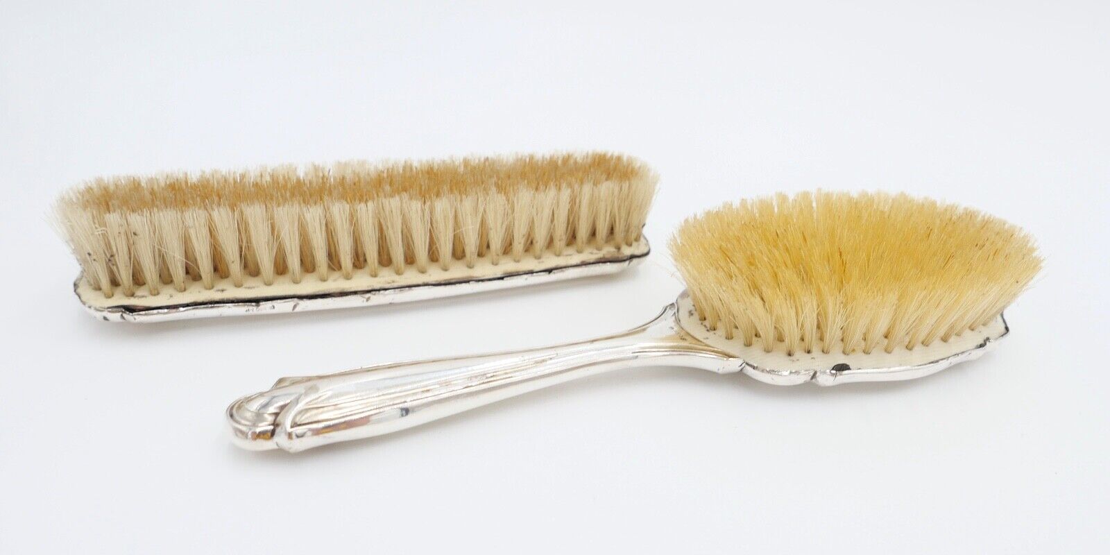 Bürsten 2er Set Kleiderbürsten 800 Silber Punze MF Mayer & Fuchs - Antikhandel-Stuttgart