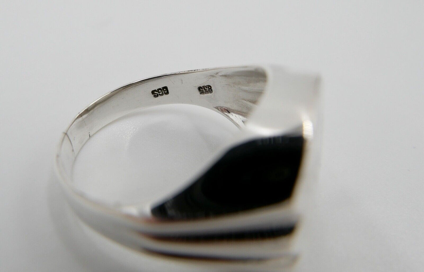ART DECO Siegelring Monogramm EH Herrenring 835 Ring Silber Gr. 67 GGS - Antikhandel-Stuttgart
