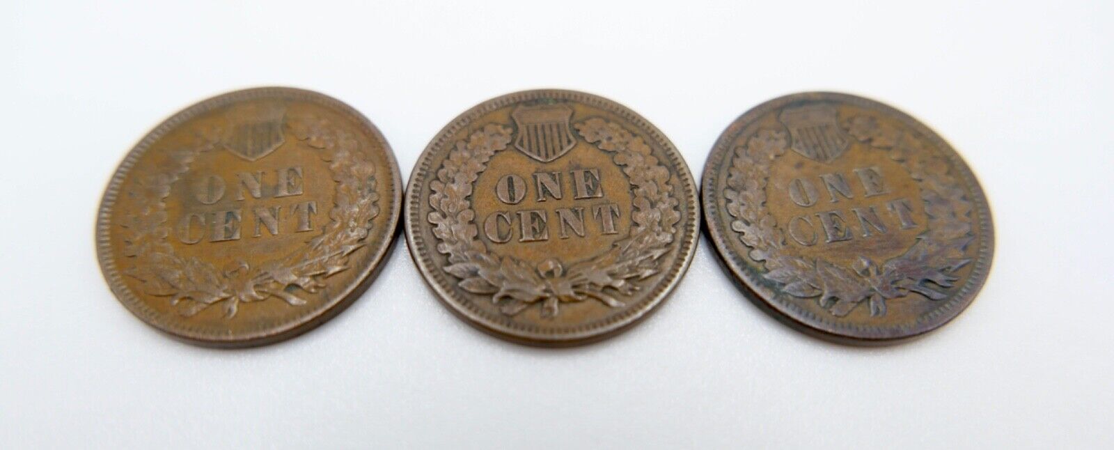 Posten Lot 3 Stück one 1 Cent USA indianer Kopf 1884 1888 1907 in SS-VZ - Antikhandel-Stuttgart