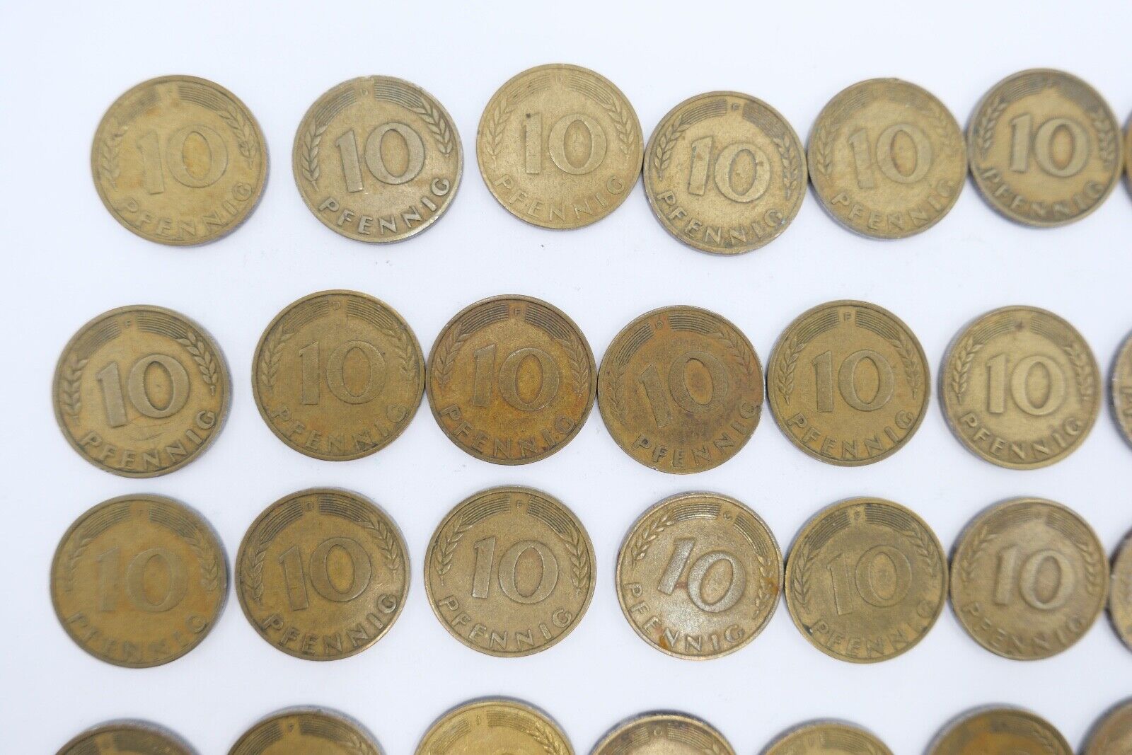 47x 10 Pfennig 1950 D F G J Jäger J. 383 s-vz - Antikhandel-Stuttgart