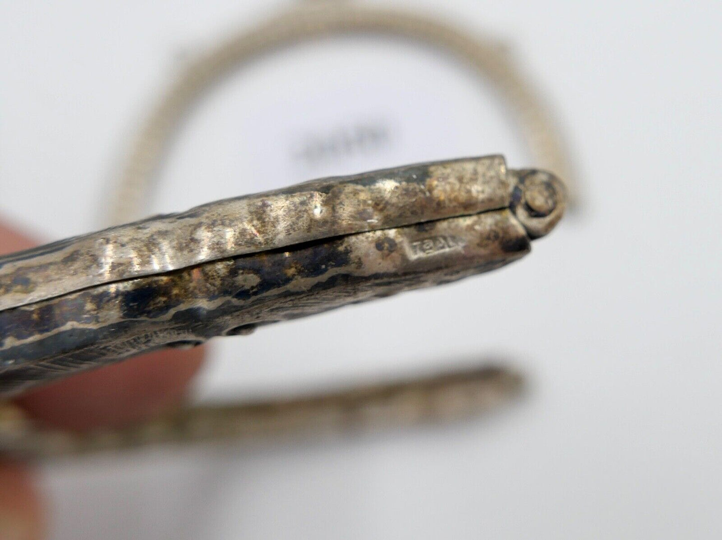 POSTEN alte Kettentasche Geldbeutel Geldbörse Täschchen Theaterasche NEU Alpacca - Antikhandel-Stuttgart