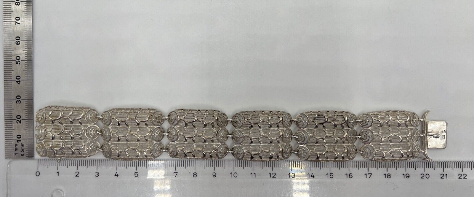 vintage Armband Silber 800 NW Gliederarmband Glieder 32 gr - Antikhandel-Stuttgart