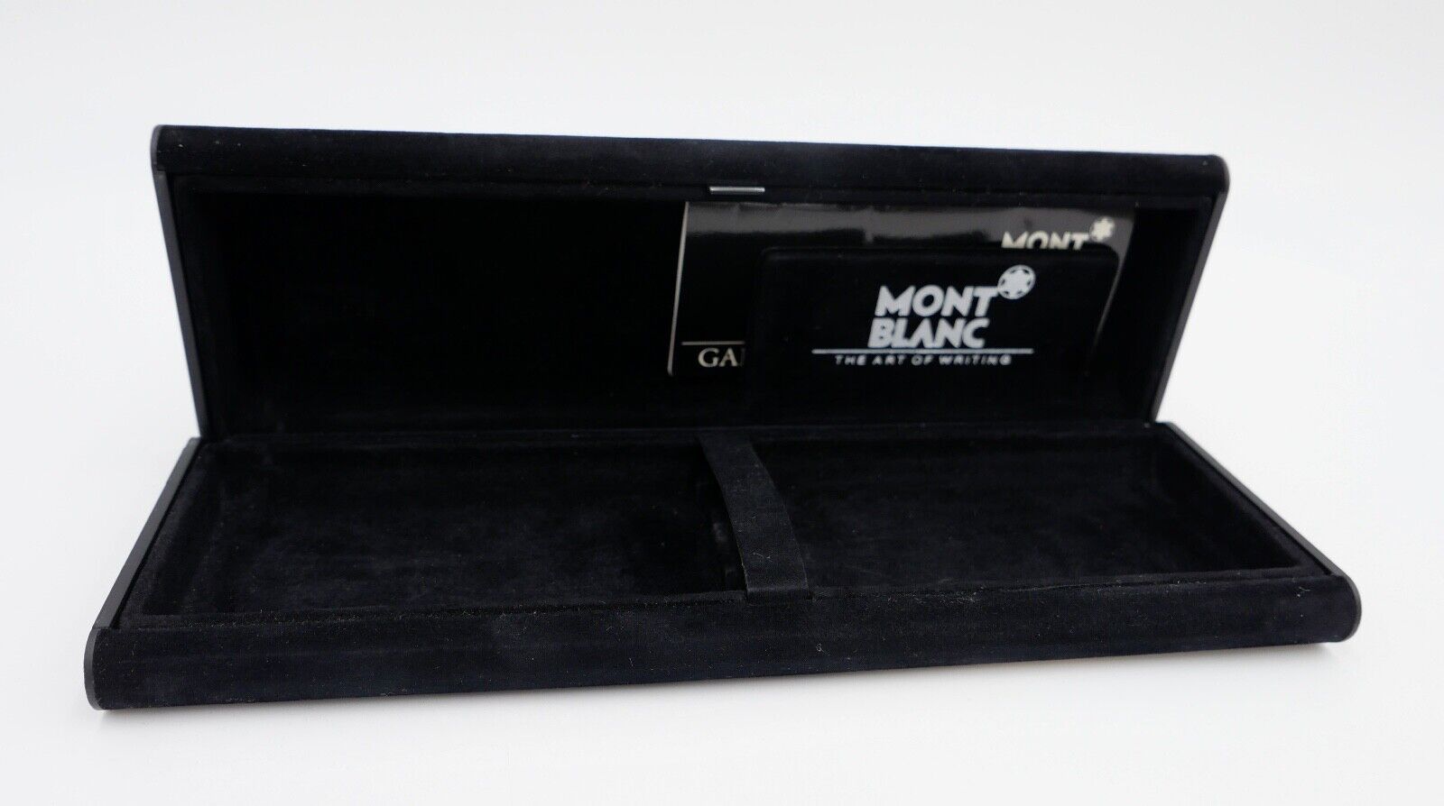 MONTBLANC schwarzes Samt Etui für drei Kugelschreiber / Stifte Garantiekarte - Antikhandel-Stuttgart