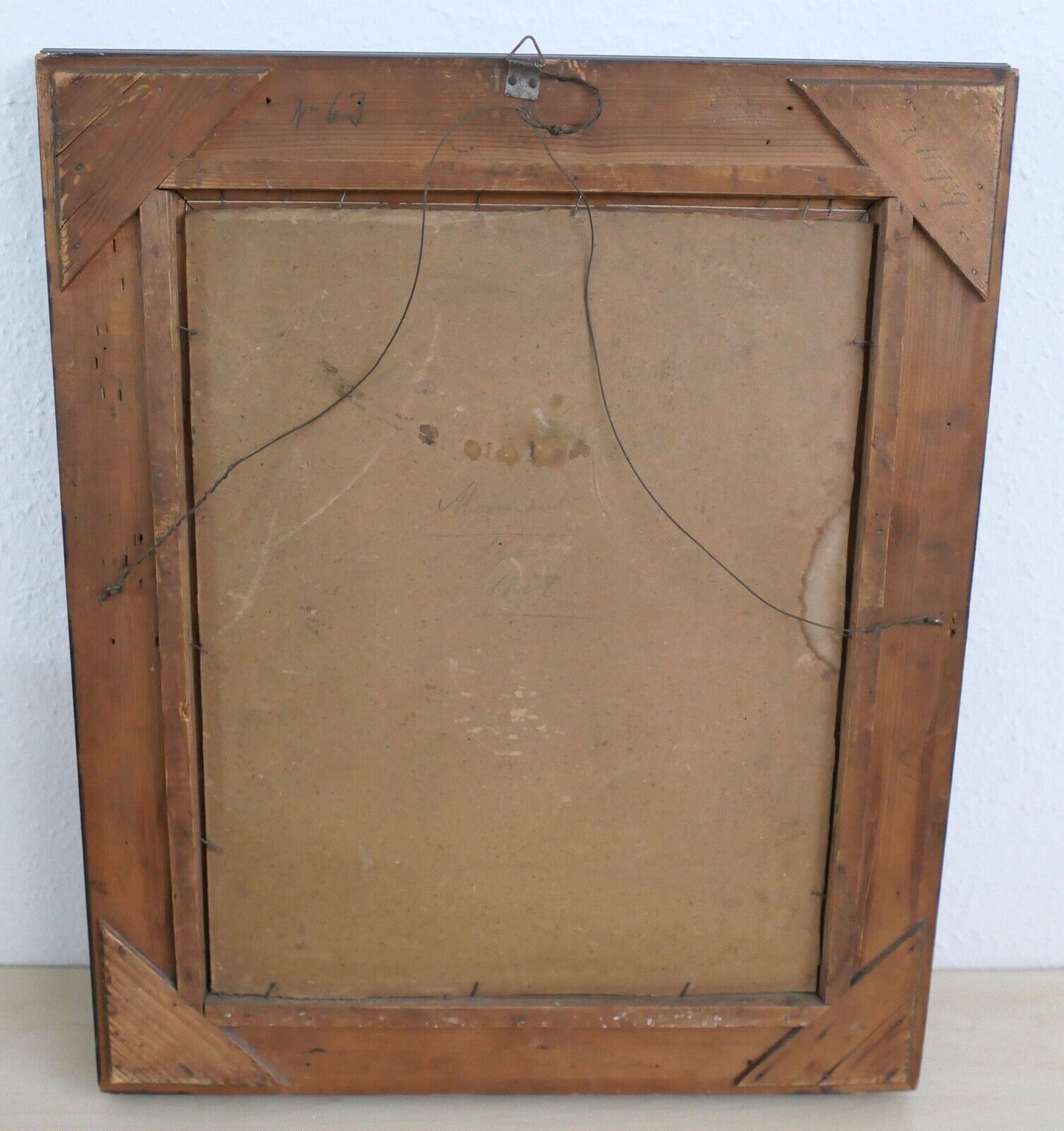 62 x 52 cm antikes Gemälde Portrait einer Frau R. Monnard Lyon 1850 Öl auf Holz - Antikhandel-Stuttgart