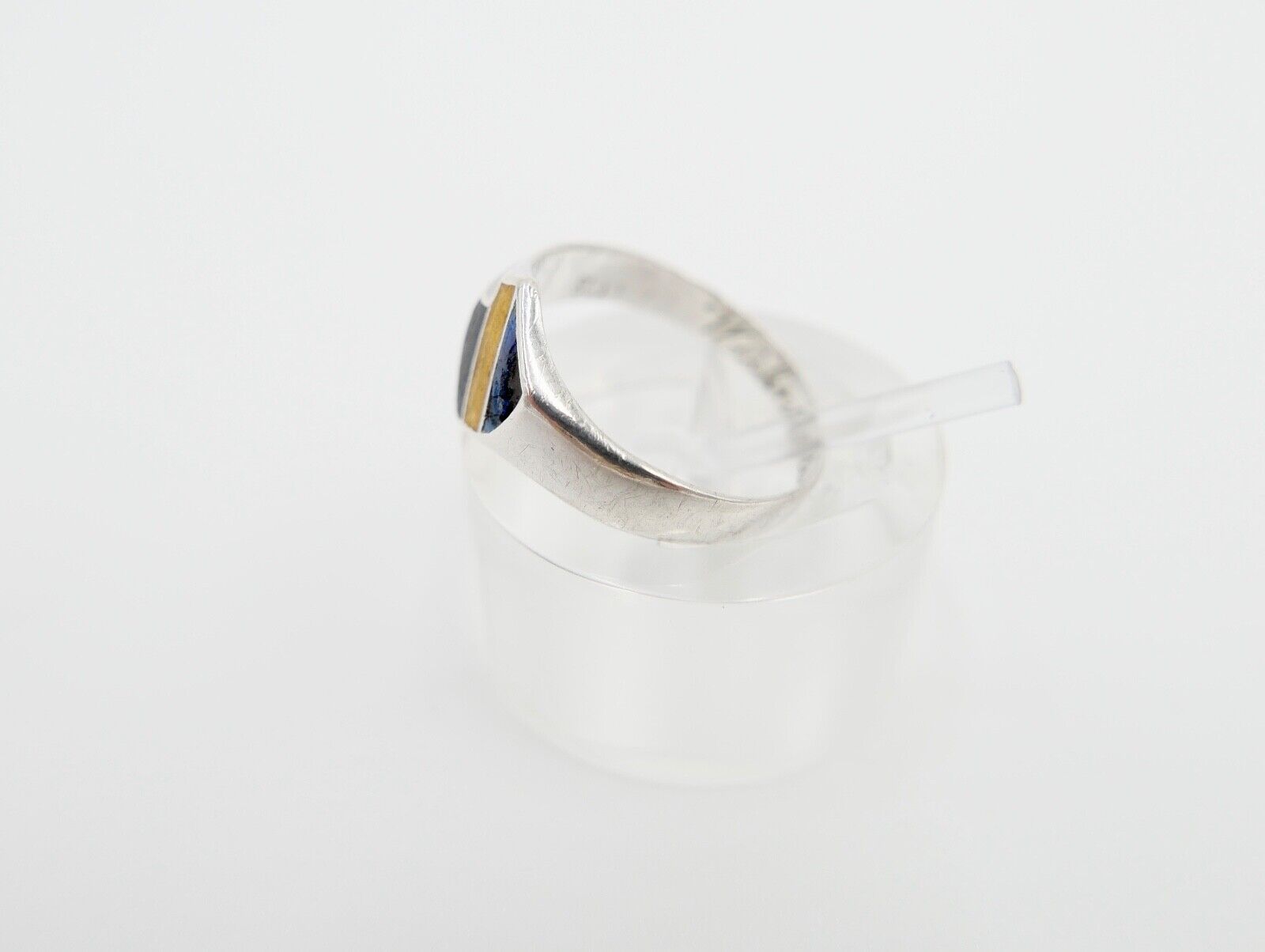 20er Jahre Studentika Patriotischer Ring Studentenverbindung 800 Silber Emaille - Antikhandel-Stuttgart