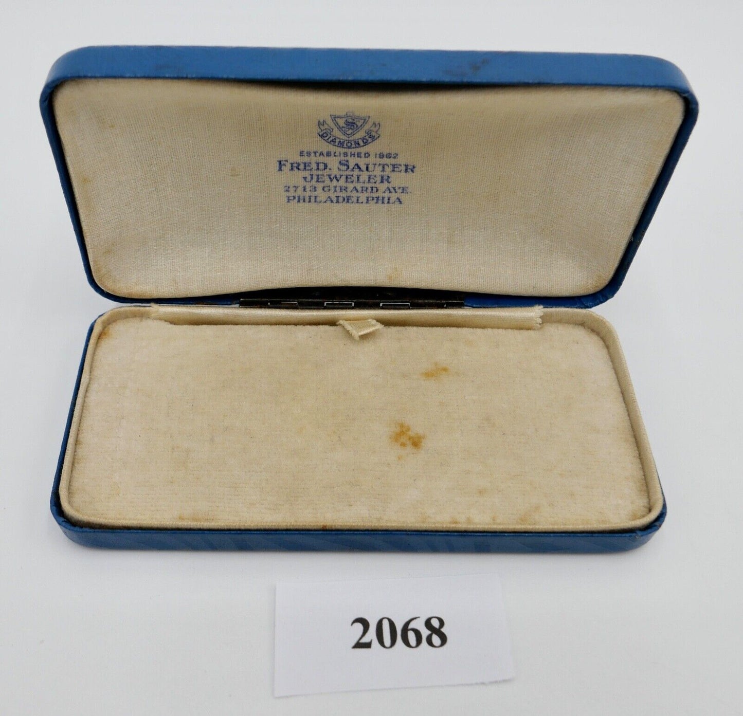 Altes Schmuck Etui / Schatulle 1940-50er Jahre Fred Sauter Philadelphia USA - Antikhandel-Stuttgart