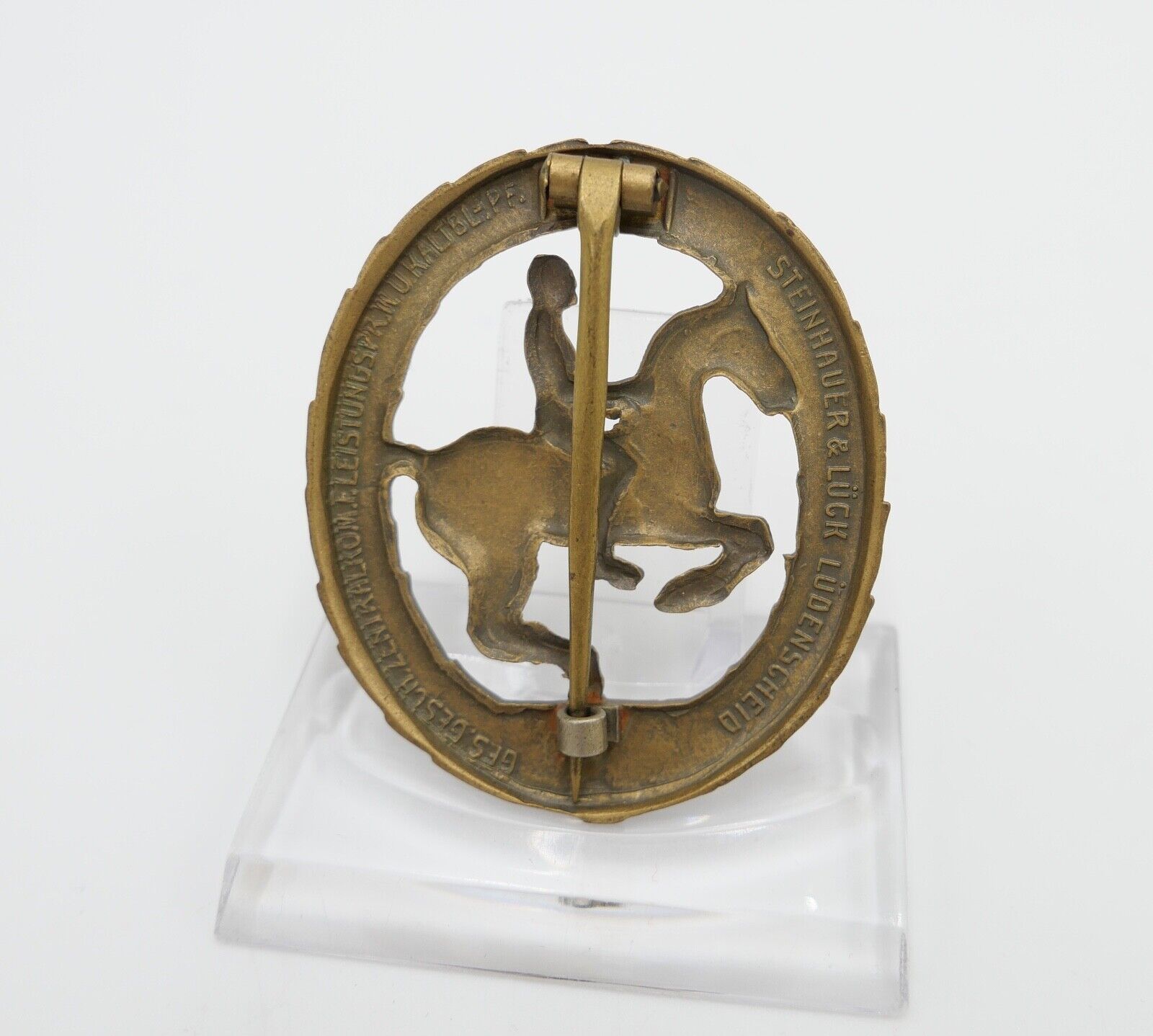 Deutsches Reiterabzeichen BRONZE Steinhauer &Lück Leistungsabzeichen Pferdesport - Antikhandel-Stuttgart