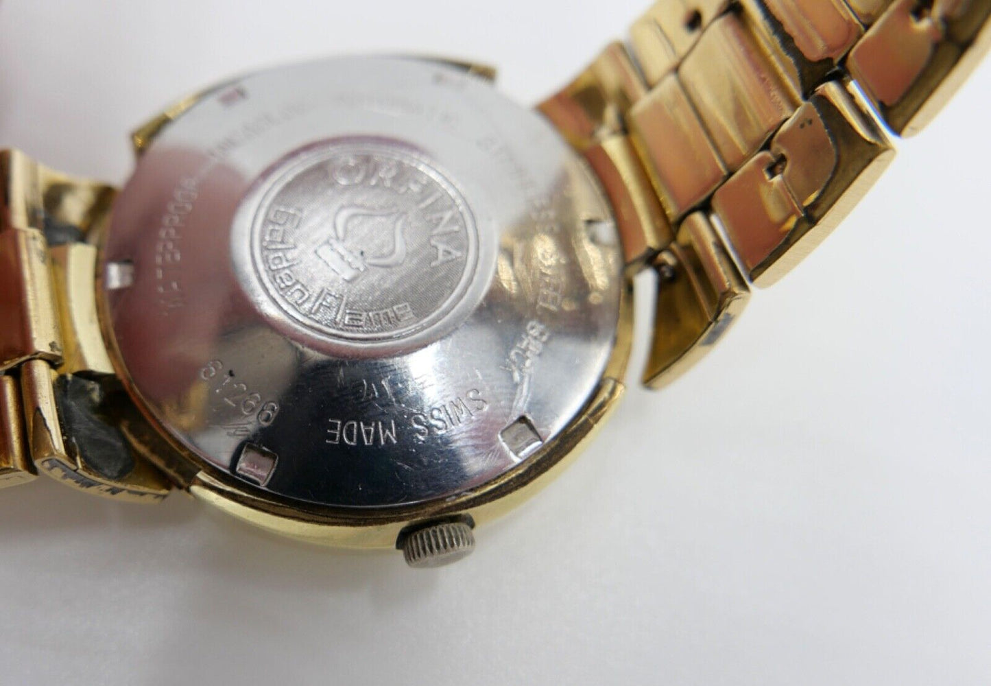 ORFINA " Golden Flame " Automatic Herren Armbanduhr Gold 40,2 mm ETA 2790 - Antikhandel-Stuttgart