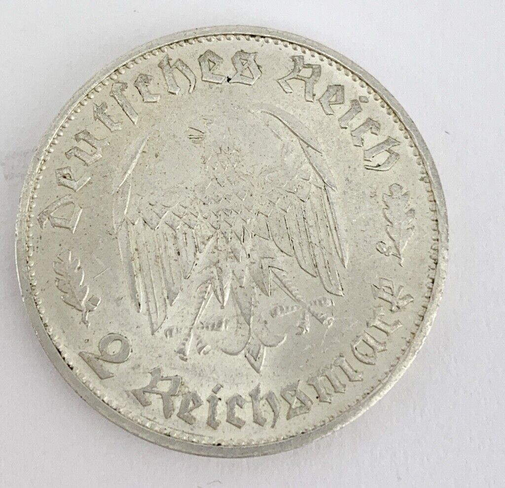 2 Reichsmark DRITTES REICH 175 Geburtstag Friedrich Schiller 1934 F J. Jäger 358 - Antikhandel-Stuttgart