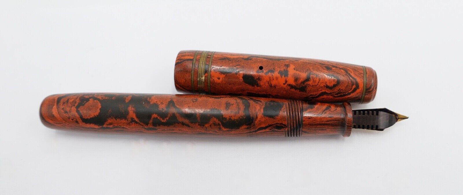 EDACOTO Füller Kolbenfüller Feder 104 Gold 18 Ct / 750 Fountain Pen - Antikhandel-Stuttgart