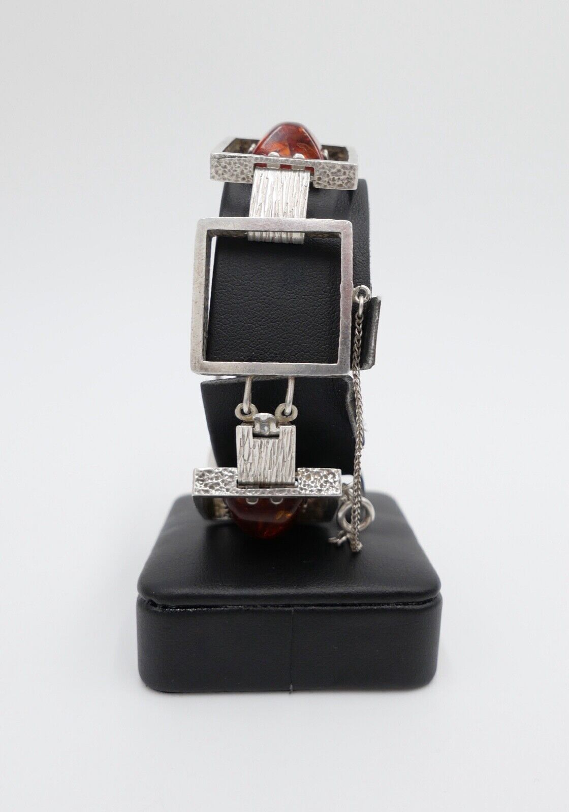 vinatge FISCHLAND Bernstein Armband 58,6 gr silber 835 Amber - Antikhandel-Stuttgart