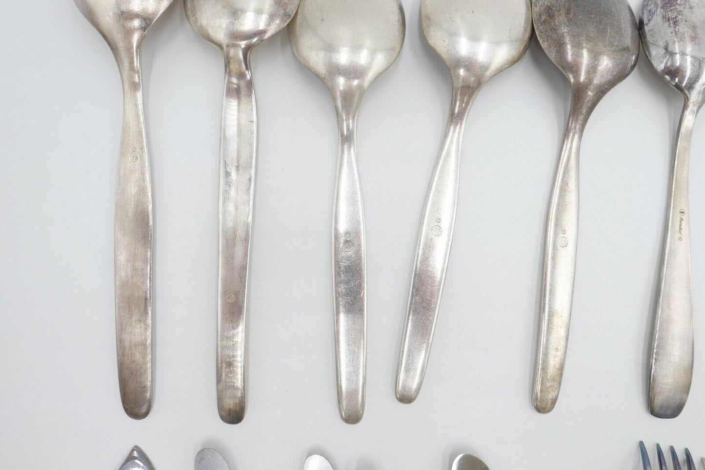 27 Teile Posten Berndorf Besteck diverse Modelle 90er Silber Löffel Gabel Messer - Antikhandel-Stuttgart