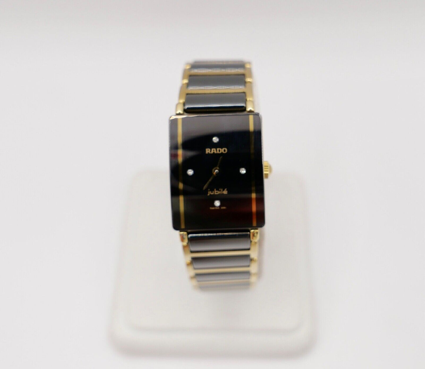 RADO Diastar Jubilé Damenuhr Ref. 153.0383.3 Keramik Gold Quartz Diamant 22x18mm - Antikhandel-Stuttgart